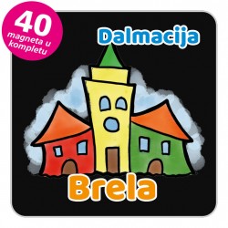 Magneti gradić EKO V 04 B Brela komplet 40 ili 20 kom