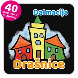 Magneti gradić EKO V 04 B Drašnice komplet 40 ili 20 kom