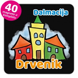 Magneti gradić EKO V 04 B Drvenik komplet 40 ili 20 kom