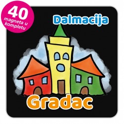 Magneti gradić EKO V 04 B Gradac komplet 40 ili 20 kom