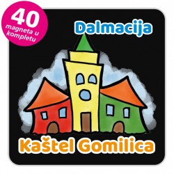 Magneti gradić EKO V 04 B Kaštel Gomilica komplet 40 ili 20 kom