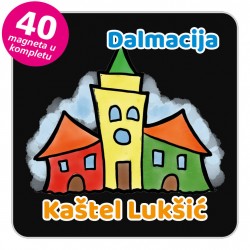 Magneti gradić EKO V 04 B Kaštel Lukšić komplet 40 ili 20 kom