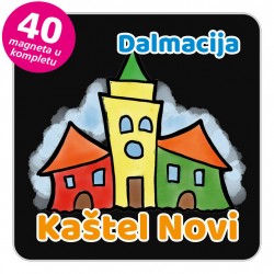 Magneti gradić EKO V 04 B Kaštel Novi komplet 40 ili 20 kom