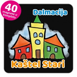 Magneti gradić EKO V 04 B Kaštel Stari komplet 40 ili 20 kom