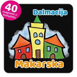 Magneti gradić EKO V 04 B Makarska komplet 40 ili 20 kom