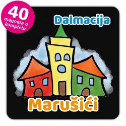 Magneti gradić EKO V 04 B Marušići komplet 40 ili 20 kom