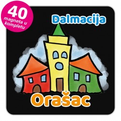 Magneti gradić EKO V 04 B Orašac komplet 40 ili 20 kom