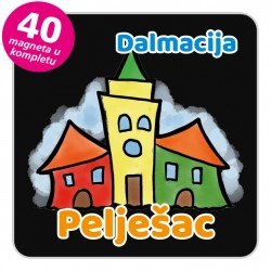 Magneti gradić EKO V 04 B Pelješac komplet 40 ili 20 kom