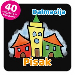 Magneti gradić EKO V 04 B Pisak komplet 40 ili 20 kom