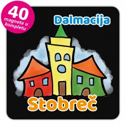 Magneti gradić EKO V 04 B Stobreč komplet 40 ili 20 kom