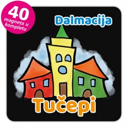 Magneti gradić EKO V 04 B Tučepi komplet 40 ili 20 kom