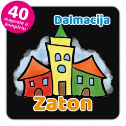 Magneti gradić EKO V 04 B Zaton komplet 40 ili 20 kom