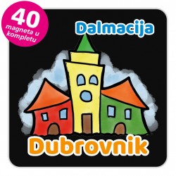 Magneti gradić EKO V 04 B Dubrovnik komplet 40 ili 20 kom
