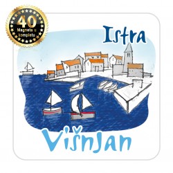 Magneti gradić EKO C 03 W Komplet 40 ili 20 kom  Višnjan