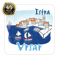 Magneti gradić EKO C 03 W Komplet 40 ili 20 kom  Vrsar