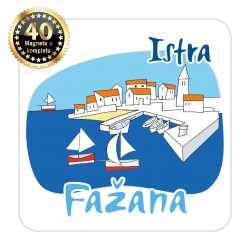 Magneti gradić EKO C 04 W Komplet 40 ili 20 kom  Fažana