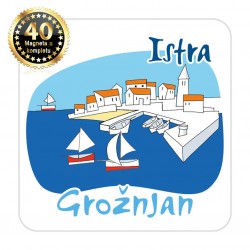 Magneti gradić EKO C 04 W Komplet 40 ili 20 kom  Grožnjan