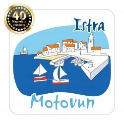 Magneti gradić EKO C 04 W Komplet 40 ili 20 kom  Motovun