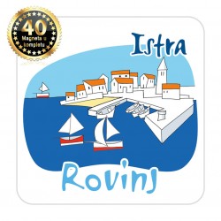 Magneti gradić EKO C 04 W Komplet 40 ili 20 kom  Rovinj