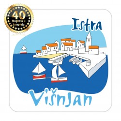 Magneti gradić EKO C 04 W Komplet 40 ili 20 kom  Višnjan