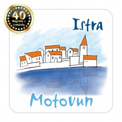 Magneti gradić EKO C 05 W Komplet 40 ili 20 kom  Motovun