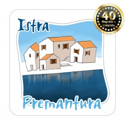 Magneti gradić EKO C 07 W Komplet 40 ili 20 kom  Premantura