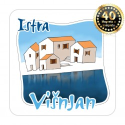 Magneti gradić EKO C 07 W Komplet 40 ili 20 kom  Višnjan