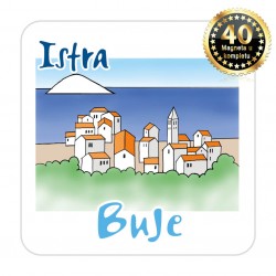 Magneti gradić EKO C 08 W Komplet 40 ili 20 kom  Buje