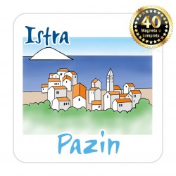 Magneti gradić EKO C 08 W Komplet 40 ili 20 kom  Pazin