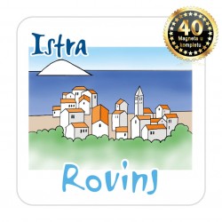 Magneti gradić EKO C 08 W Komplet 40 ili 20 kom  Rovinj