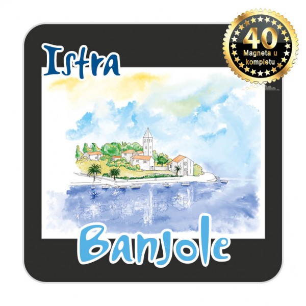 Magneti gradić EKO C 09 B Komplet 40 ili 20 kom  Banjole