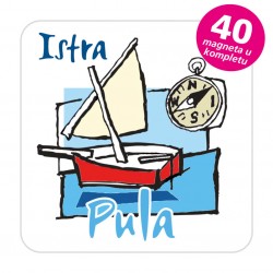 Magneti kompas EKO C 24 W Komplet 40 ili 20 kom  Pula