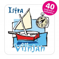 Magneti kompas EKO C 24 W Komplet 40 ili 20 kom  Višnjan