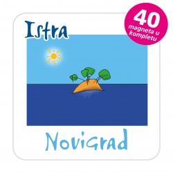 Magneti otočić EKO C 30 W Komplet 40 ili 20 kom  Novigrad