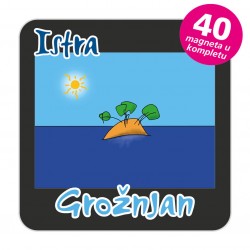 Magneti otočić EKO C 30 B Komplet 40 ili 20 kom  Grožnjan