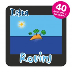 Magneti otočić EKO C 30 B Komplet 40 ili 20 kom  Rovinj