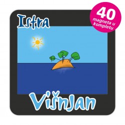 Magneti otočić EKO C 30 B Komplet 40 ili 20 kom  Višnjan