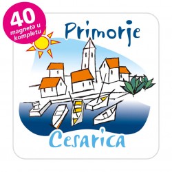 Magneti gradić EKO C 01 W Komplet 40 ili 20 kom  Cesarica