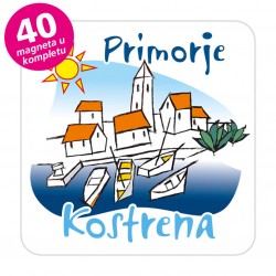 Magneti gradić EKO C 01 W Komplet 40 ili 20 kom  Kostrena