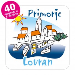 Magneti gradić EKO C 01 W Komplet 40 ili 20 kom  Lovran