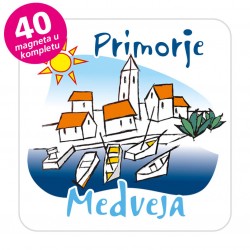 Magneti gradić EKO C 01 W Komplet 40 ili 20 kom  Medveja