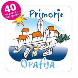 Magneti gradić EKO C 01 W Komplet 40 ili 20 kom  Opatija