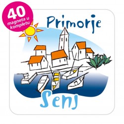 Magneti gradić EKO C 01 W Komplet 40 ili 20 kom  Senj