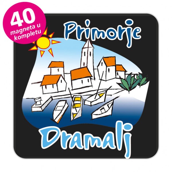 Magneti gradić EKO C 01 B Komplet 40 ili 20 kom  Dramalj