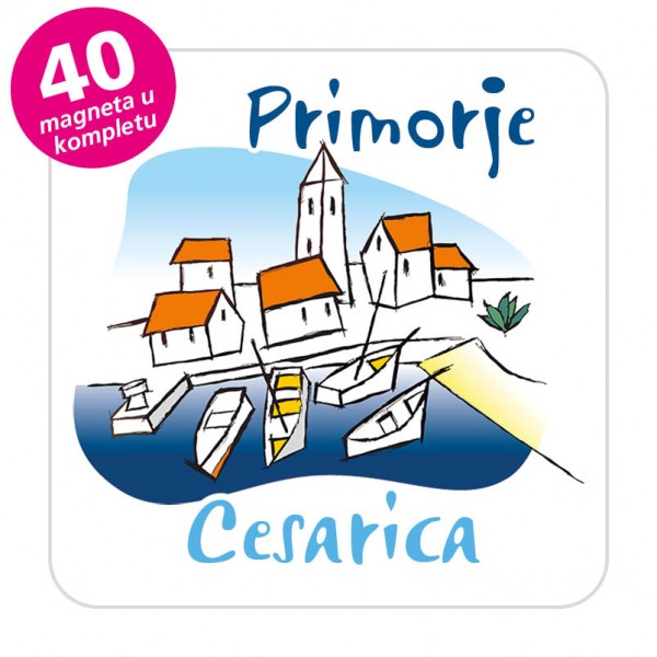 Magneti gradić EKO C 02 W Komplet 40 ili 20 kom  Cesarica
