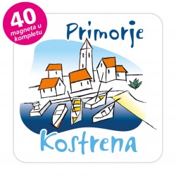 Magneti gradić EKO C 02 W Komplet 40 ili 20 kom  Kostrena