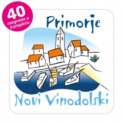 Magneti gradić EKO C 02 W Komplet 40 ili 20 kom  Novi Vinodolski