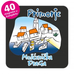 Magneti gradić EKO C 02 B Komplet 40 ili 20 kom  Mošćenička Draga