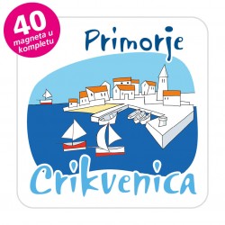 Magneti gradić EKO C 04 W Komplet 40 ili 20 kom  Crikvenica