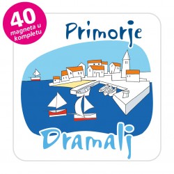 Magneti gradić EKO C 04 W Komplet 40 ili 20 kom  Dramalj